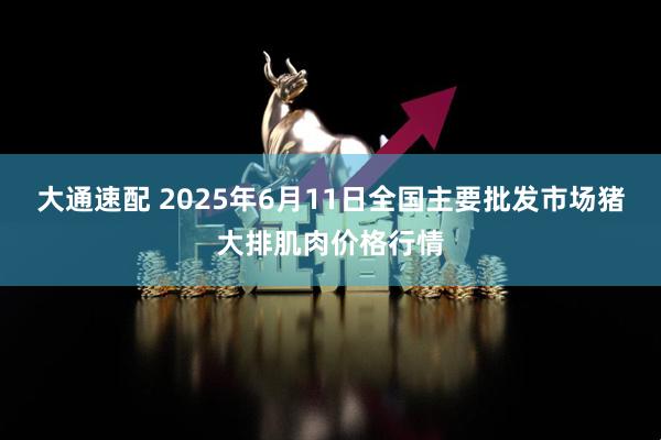 大通速配 2025年6月11日全国主要批发市场猪大排肌肉价格行情